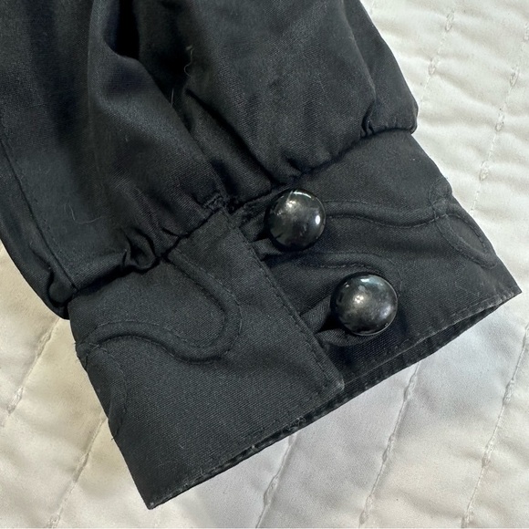 London Fog Black Vintage Trench Coat Removable Liner - Picture 8 of 14